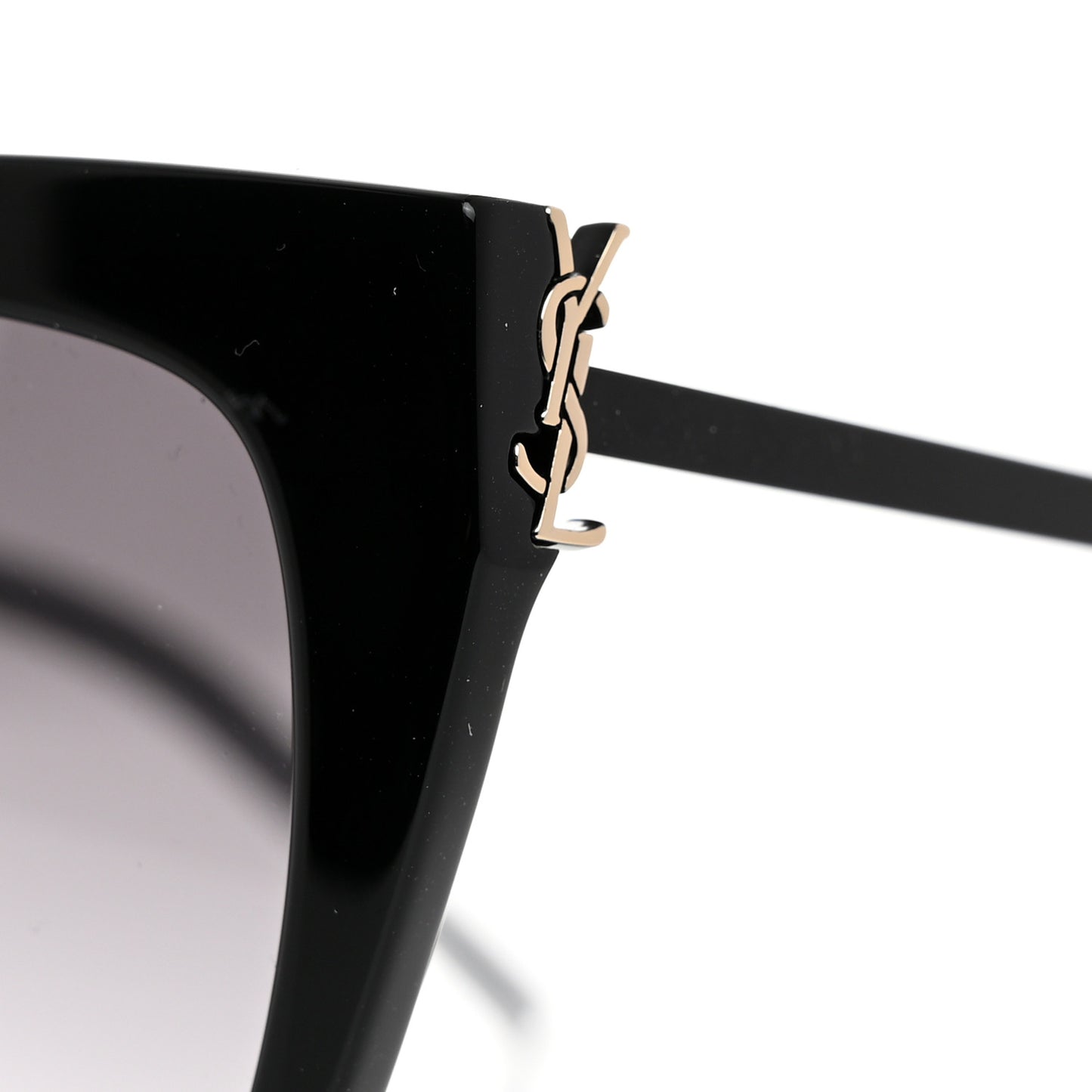 Square Acetate Metal SLM48S Sunglasses Black