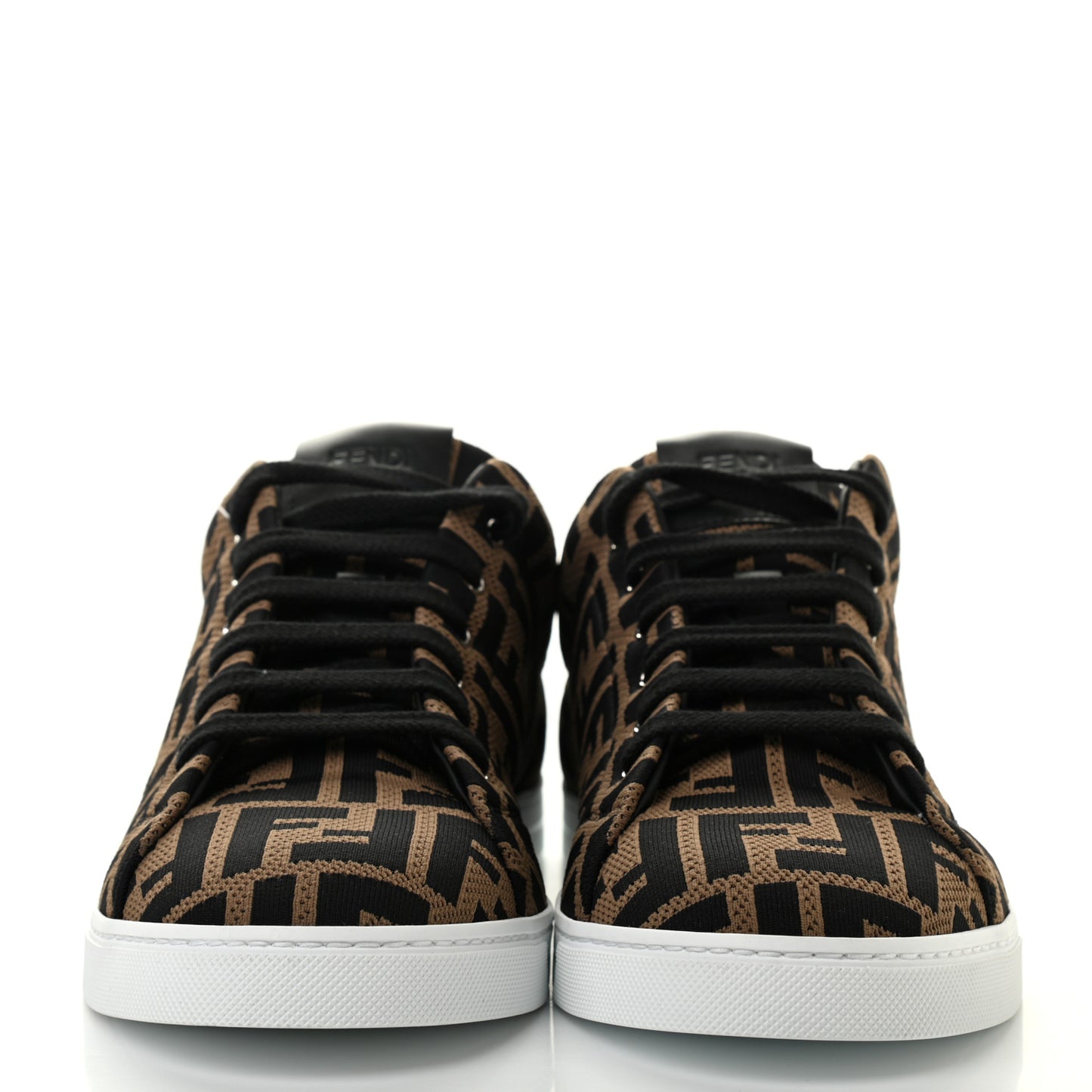 Tech Fabric FF Mens Lace Up Low Top Sneakers 7.5 Tobacco Black