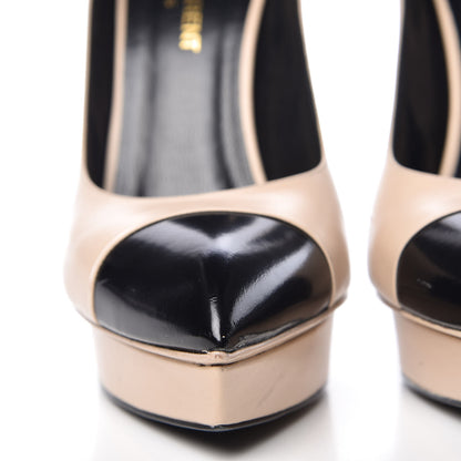 Saint Laurent Cap Toe Janis 105 Platform Pumps Powder 38.5 12 of 18