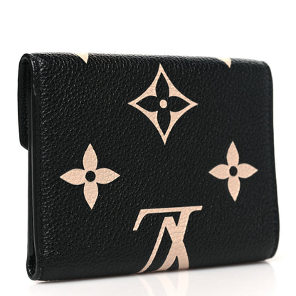 Louis Vuitton Empreinte Monogram Giant Victorine Wallet Black Beige 3 of 8