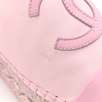Chanel Lambskin CC Espadrilles 37 Light Pink 11 of 16