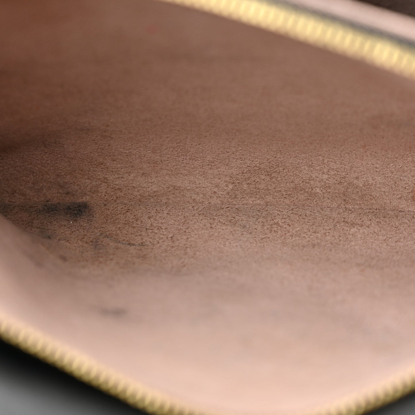 Lambskin Embossed Monogram Pochette Coussin Black