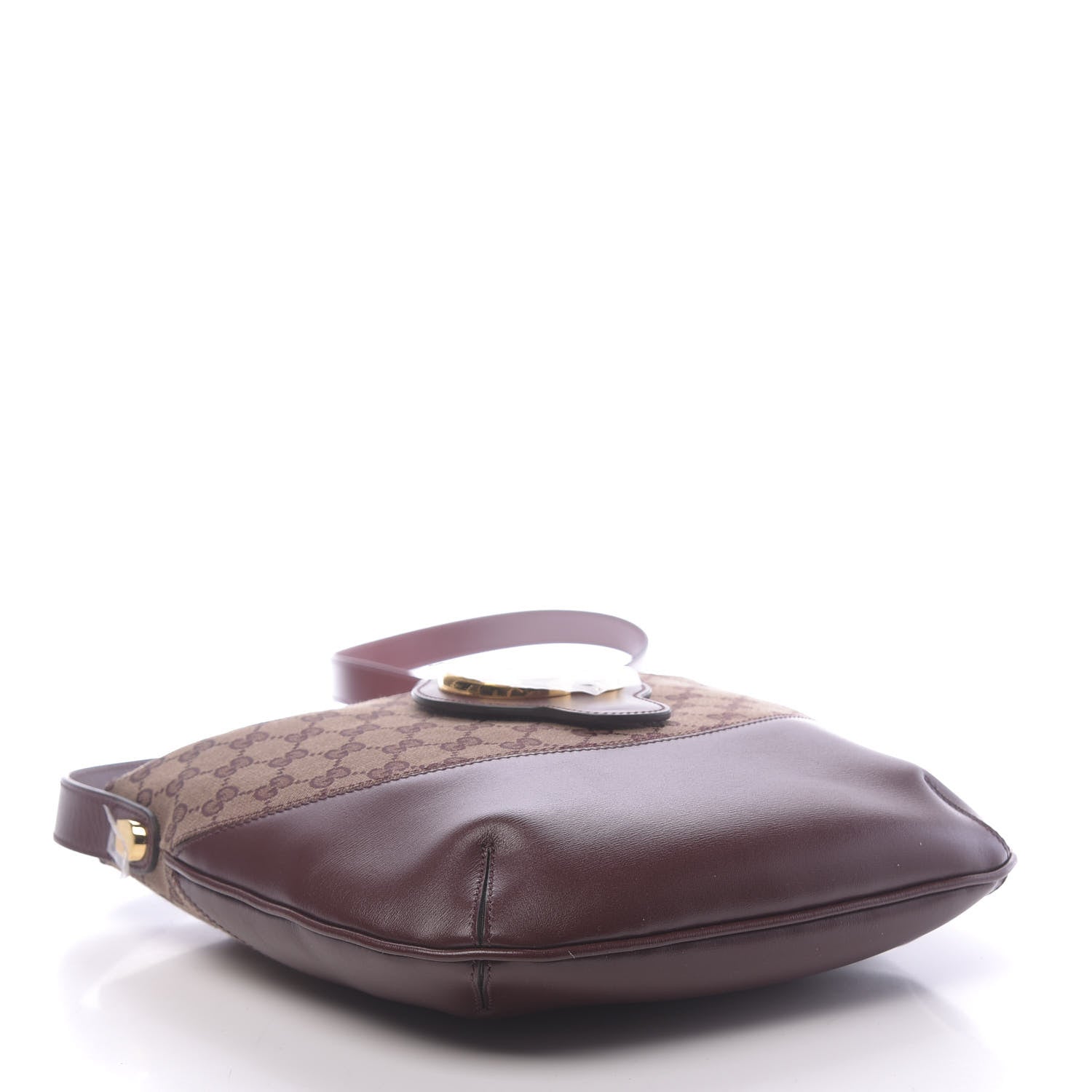 Gucci GG Monogram Calfskin Medium Arli Shoulder Bag Sahara Rubino Chardonnay 4 of 10