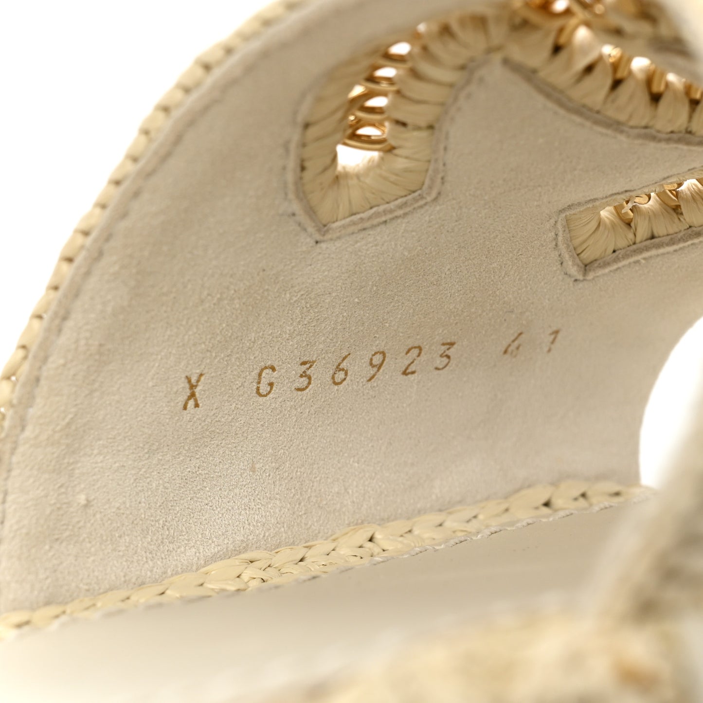 Cord Braided CC Mules 41 Light Beige