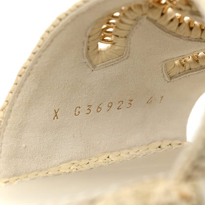 Chanel Cord Braided CC Mules 41 Light Beige 8 of 9