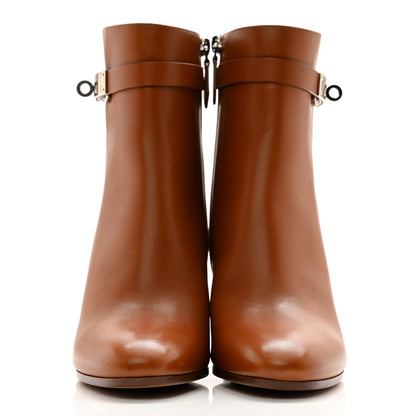 Hermes Calfskin Saint Germain Ankle Boots 38.5 Gold 2 of 9