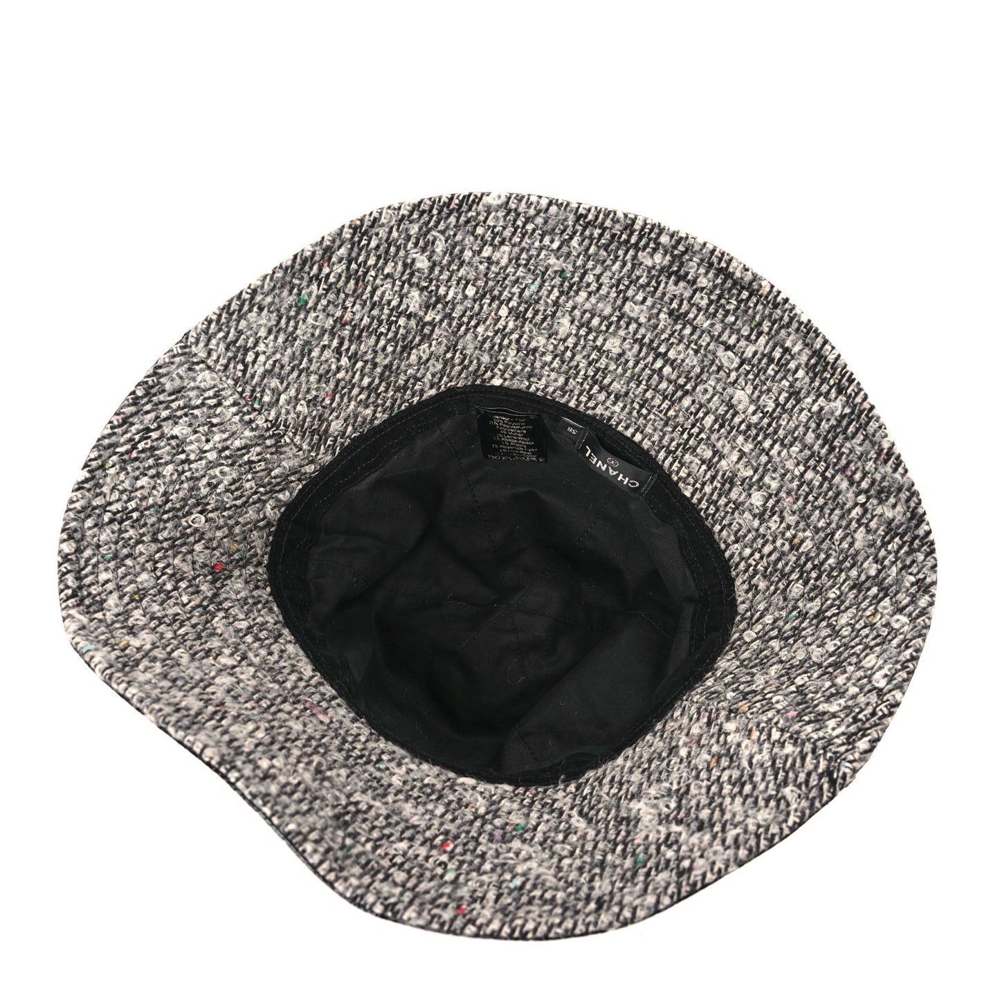 Vinyl Tweed Bucket Hat 58 Black