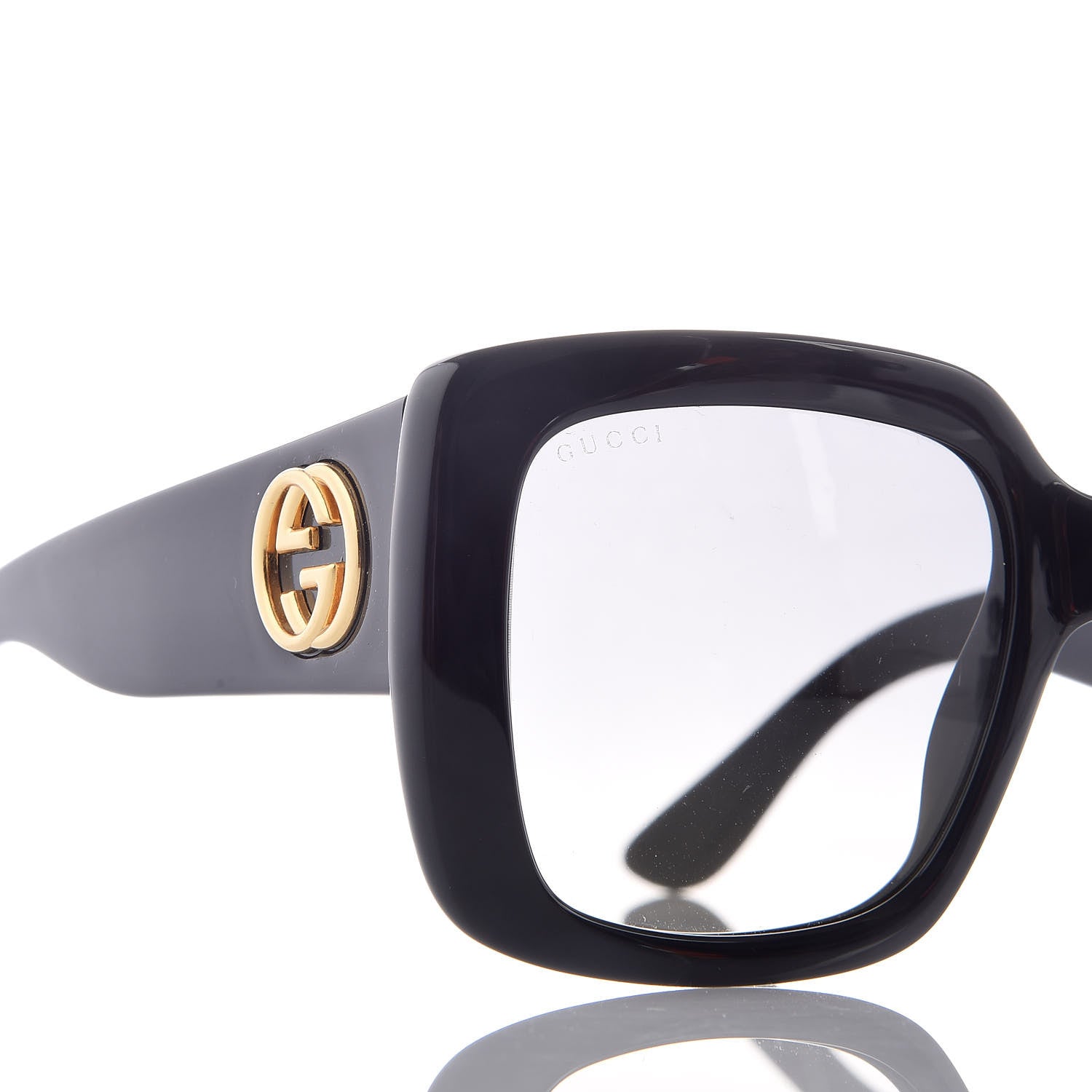 Gucci Acetate Square Frame Sunglasses GG0141S Black 8 of 9