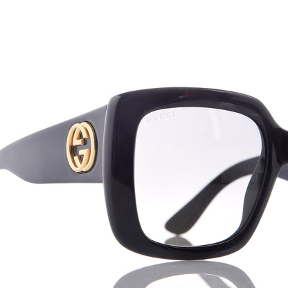 Gucci Acetate Square Frame Sunglasses GG0141S Black 8 of 9