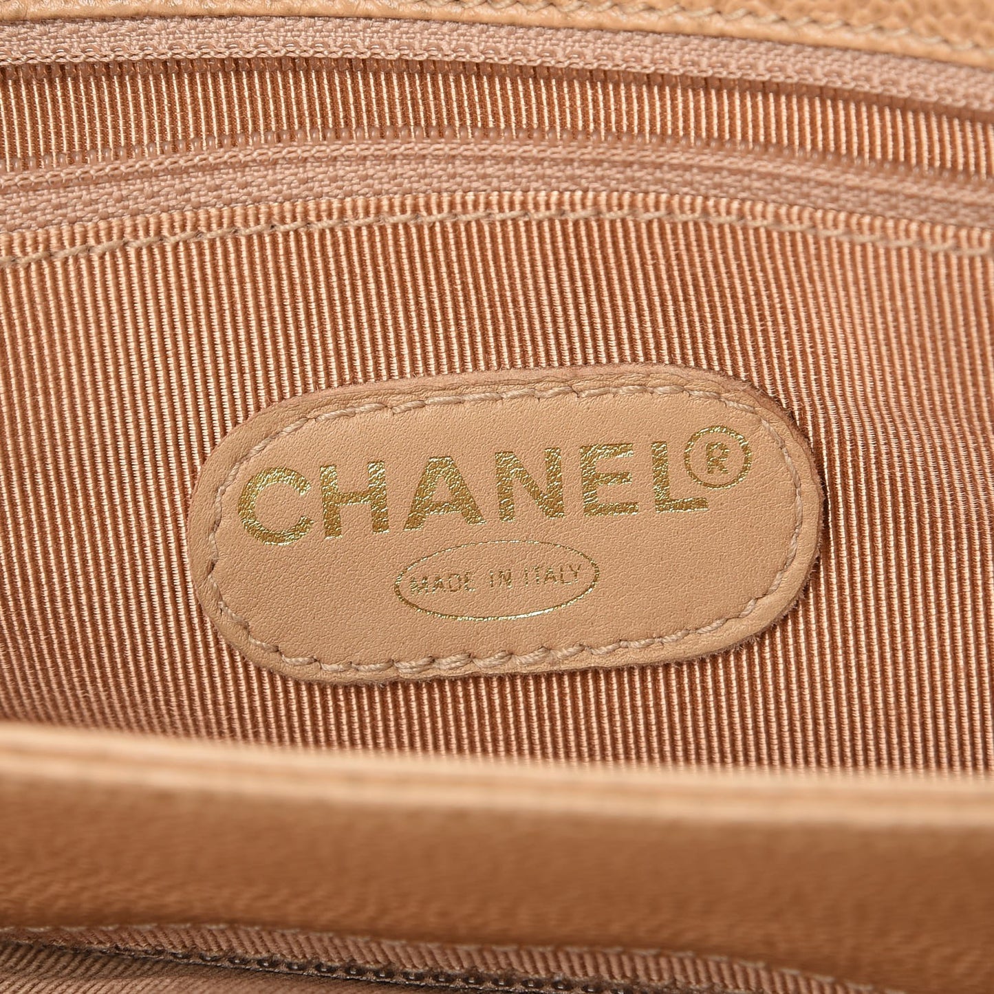 Caviar CC Shopper Tote Beige