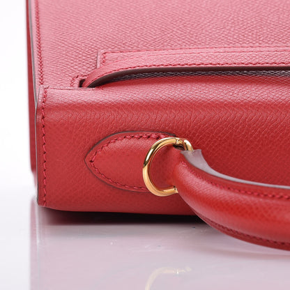 Hermes Epsom Kelly Sellier 25 Rouge Casaque 13 of 31