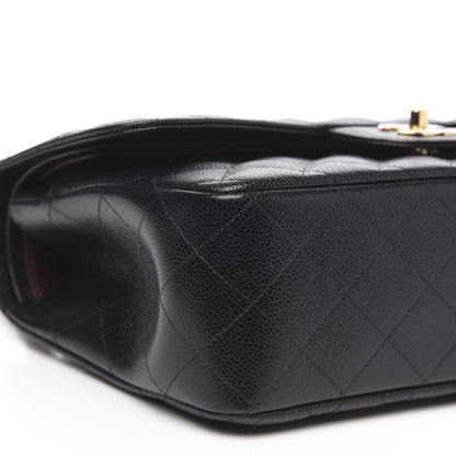 Chanel Caviar Quilted Jumbo Double Flap Black 9 of 11