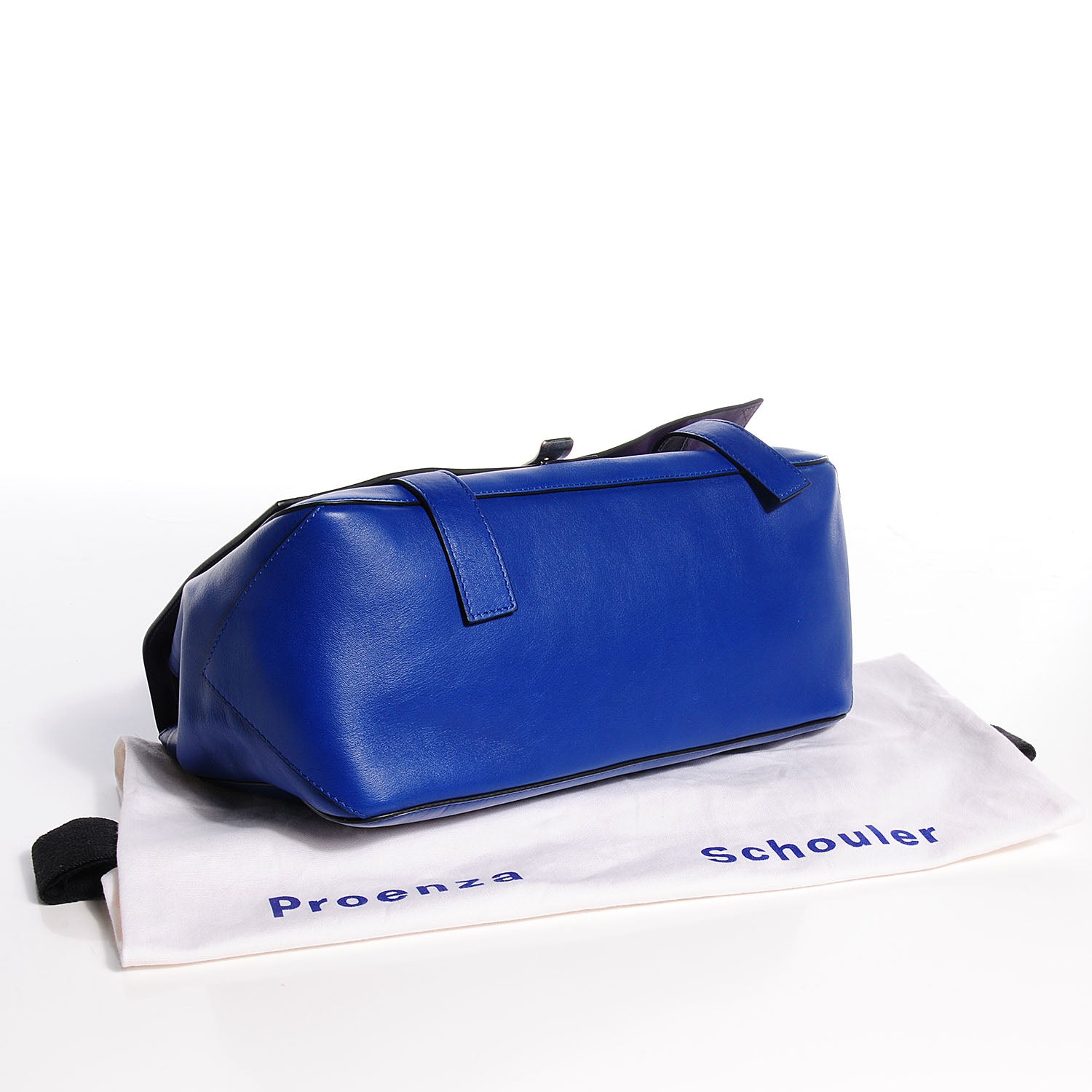 Proenza Schouler Leather Double Sided PS Courier Bag Royal Blue Veruca Salt 4 of 10