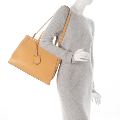 Fendi Vitello Elite Flamingo Regular 2Jours Tote Giallo Alchemy 2 of 7