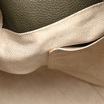Loewe Grained Calfskin Medium Puzzle Bag Oat Khaki Green 12 of 19
