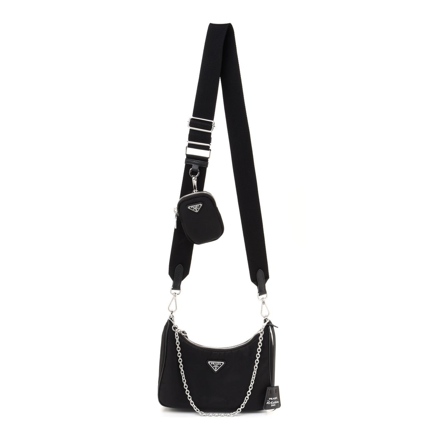 Nylon Re-Edition 2005 Shoulder Bag Black
