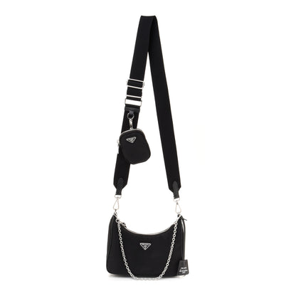 Prada Nylon Re-Edition 2005 Shoulder Bag Black 2 of 15