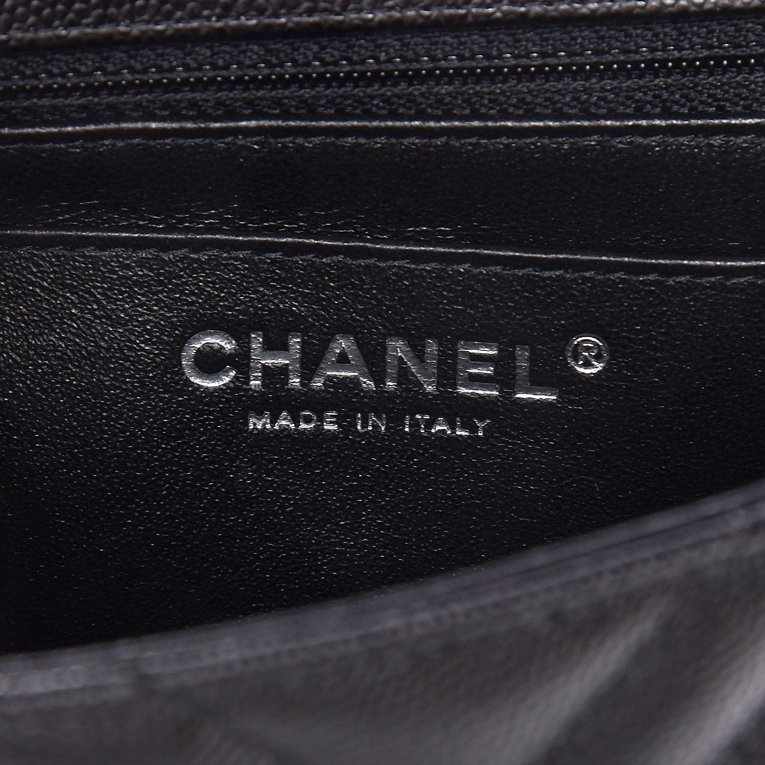 Chanel Caviar Chevron Quilted Mini Square Flap Black 6 of 7
