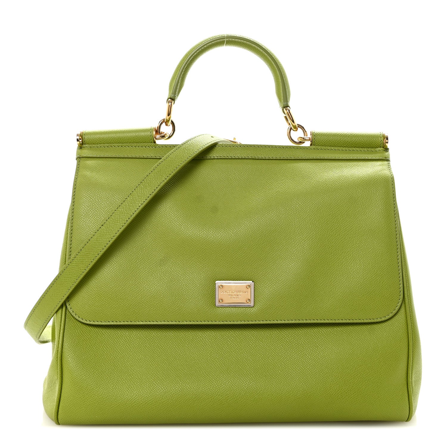 Dolce & Gabbana Dauphine Large Miss Sicily Satchel Verde Pistacchio 1 of 9