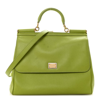 Dolce & Gabbana Dauphine Large Miss Sicily Satchel Verde Pistacchio 1 of 9