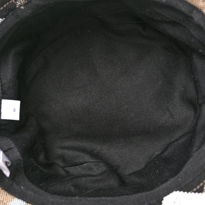 Burberry Cotton Canvas Giant Check Bucket Hat M  Dusty Sand 7 of 10