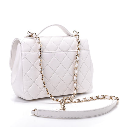 Chanel Caviar Quilted Medium Business Affinity Flap White 3 of 10