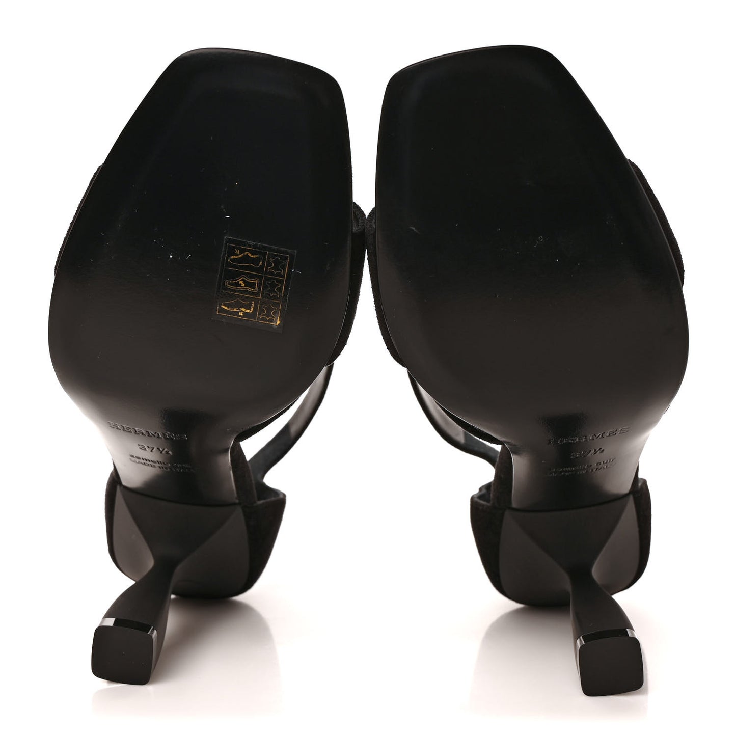 Suede Goatskin Gemma 95 Sandals 37.5 Black