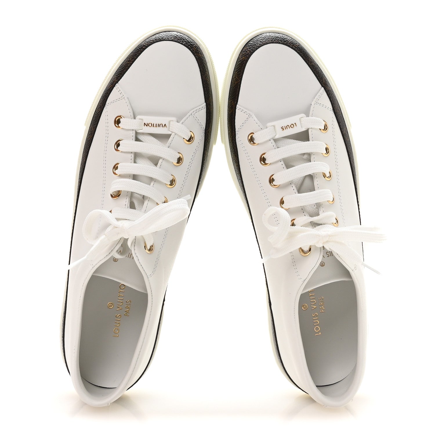Louis Vuitton Monogram Womens Stellar Sneakers 39.5 White 2 of 9
