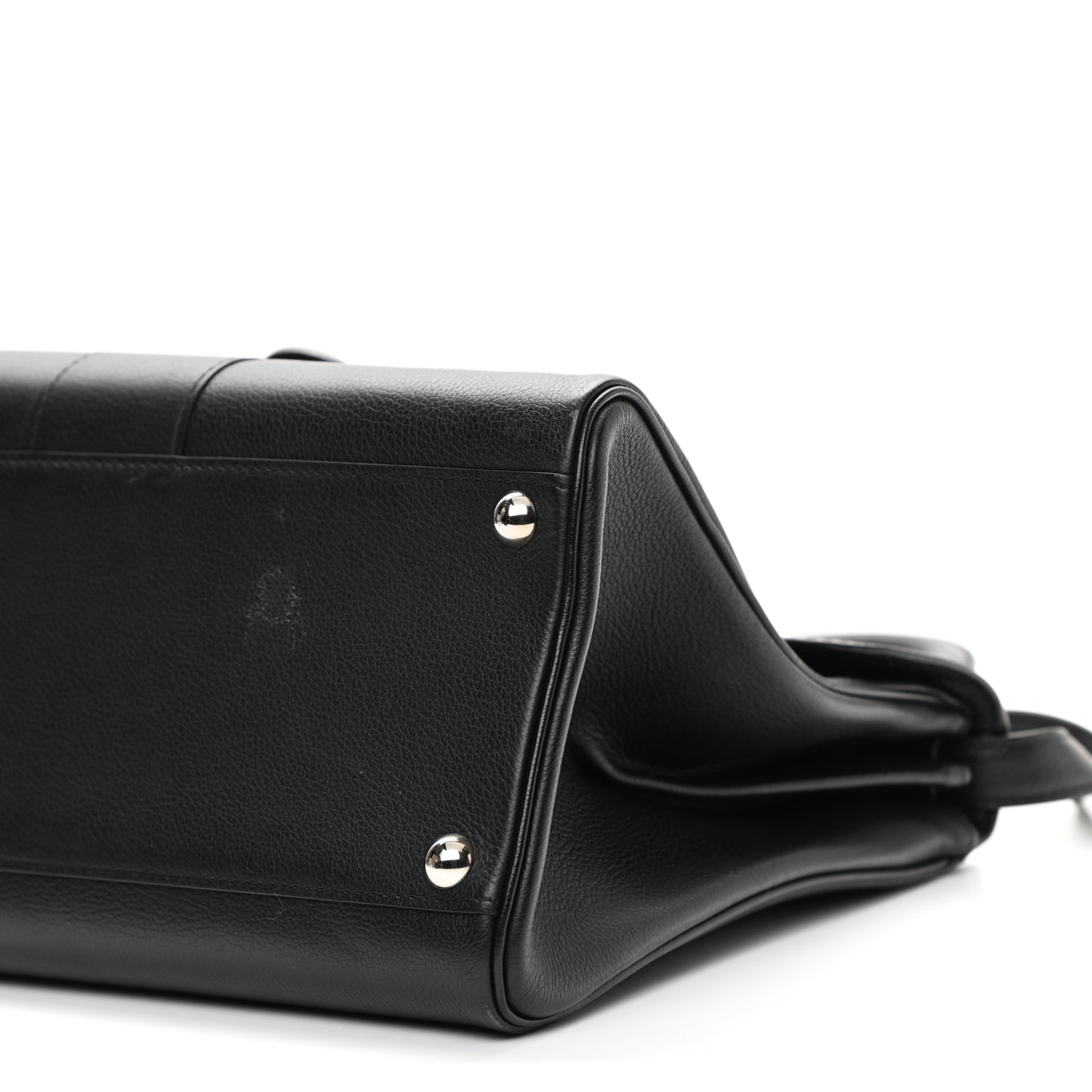 Grained Calfskin MM Brillant Satchel Black