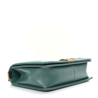 Chanel Lambskin Quilted New Medium Boy Flap Green 5 of 10