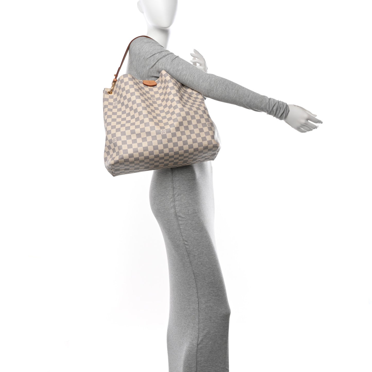 Damier Azur Graceful MM Rose Ballerine
