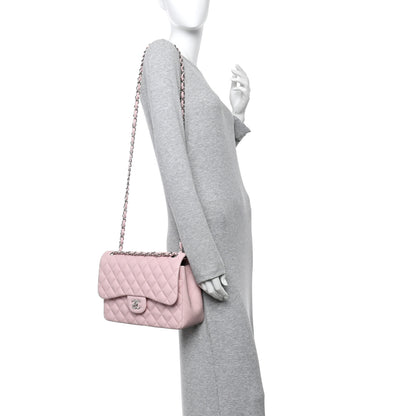 Chanel Lambskin Quilted Jumbo Double Flap Light Pink 2 of 11