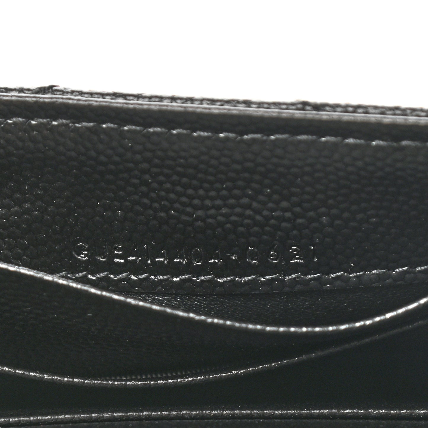 Grain De Poudre Matelasse Chevron Small Monogram Envelope Wallet Black