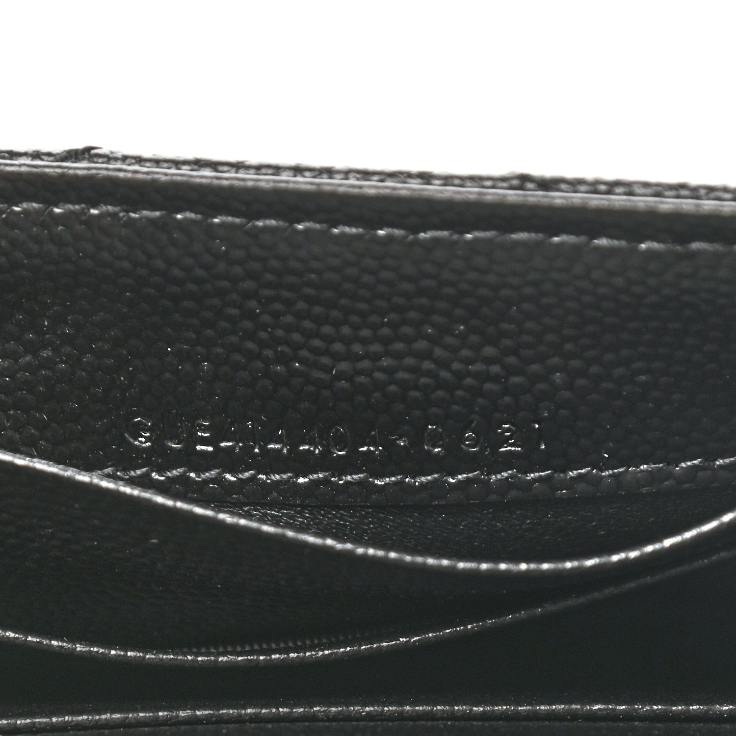 Saint Laurent Grain De Poudre Matelasse Chevron Small Monogram Envelope Wallet Black 7 of 7