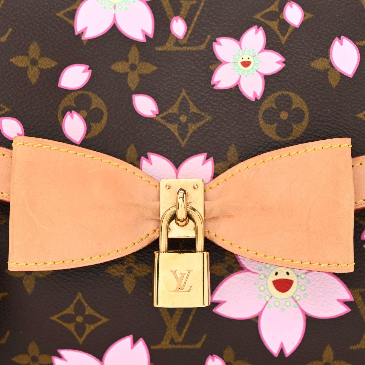 Louis Vuitton Monogram Cherry Blossom Sac Retro Bag Brown 8 of 12