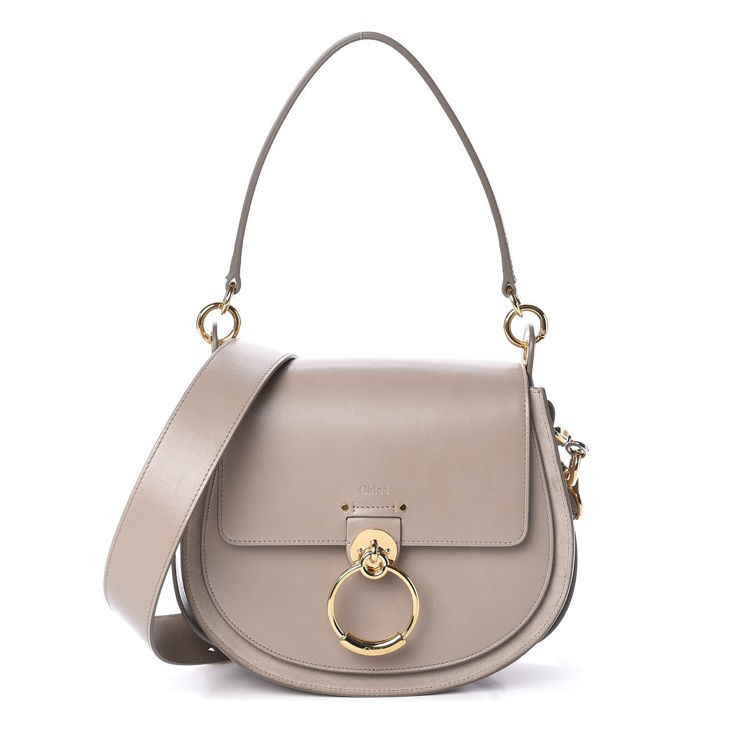 Calfskin Large Tess Bag Motty Grey