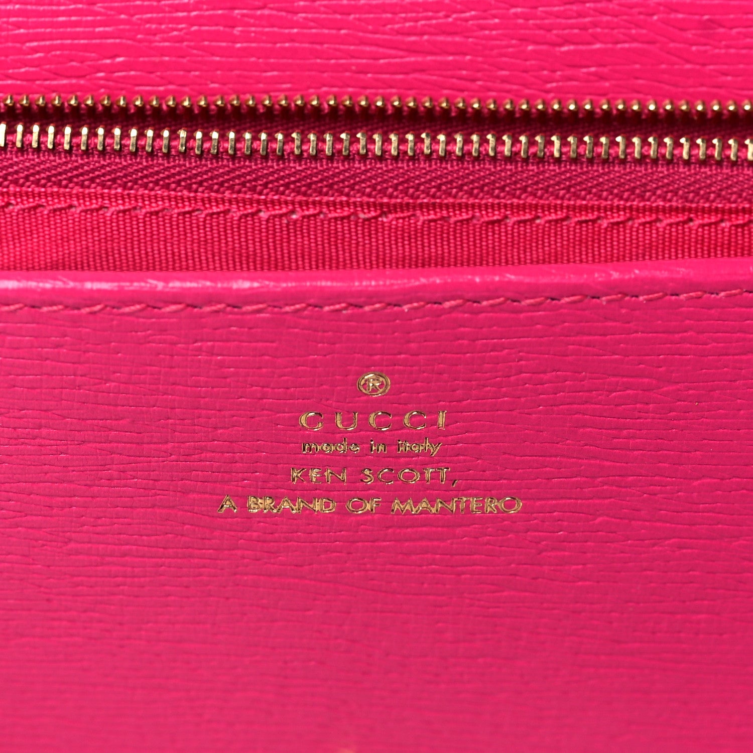 Gucci X KEN SCOTT Shangai Calfskin Pomponica Print Horsebit 1955 Wallet On Chain Multicolor Fuxia Pompon 6 of 9