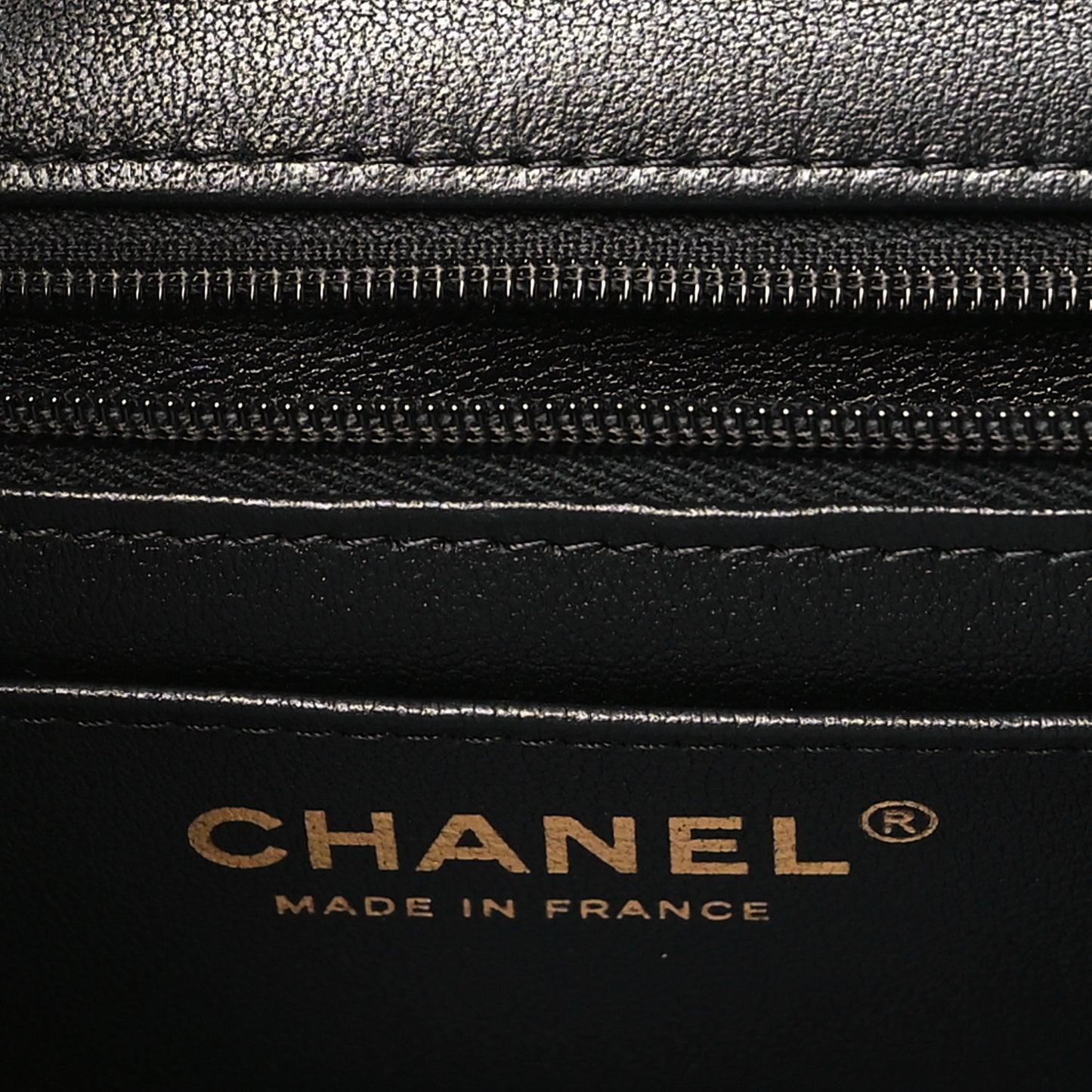 Lambskin Quilted Mini Rectangular Flap Black