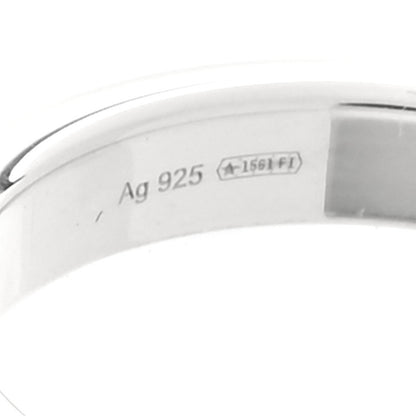 Gucci Sterling Silver Signature GG Narrow Band Ring 58 8.25 5 of 6