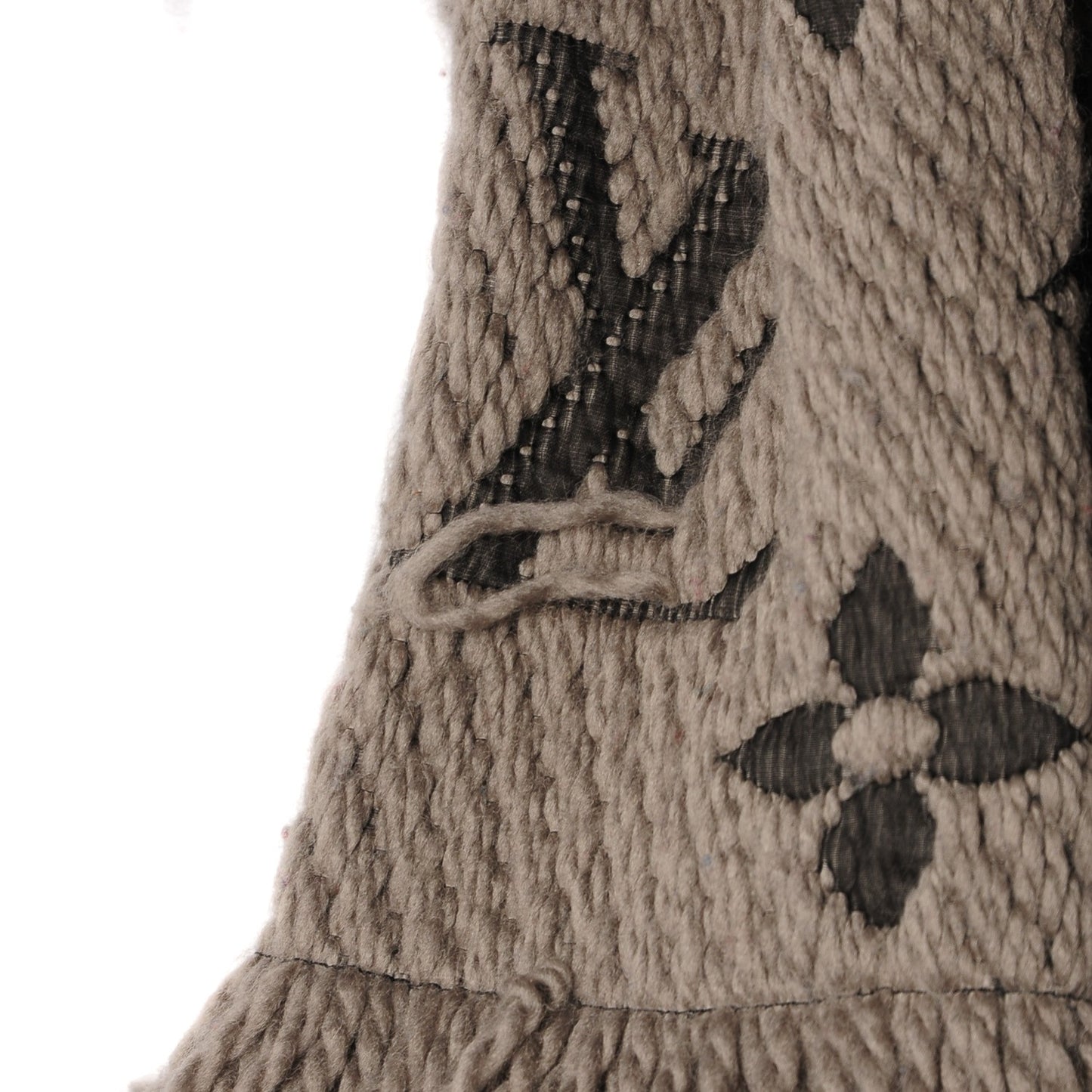 Wool Silk Logomania Scarf Verone