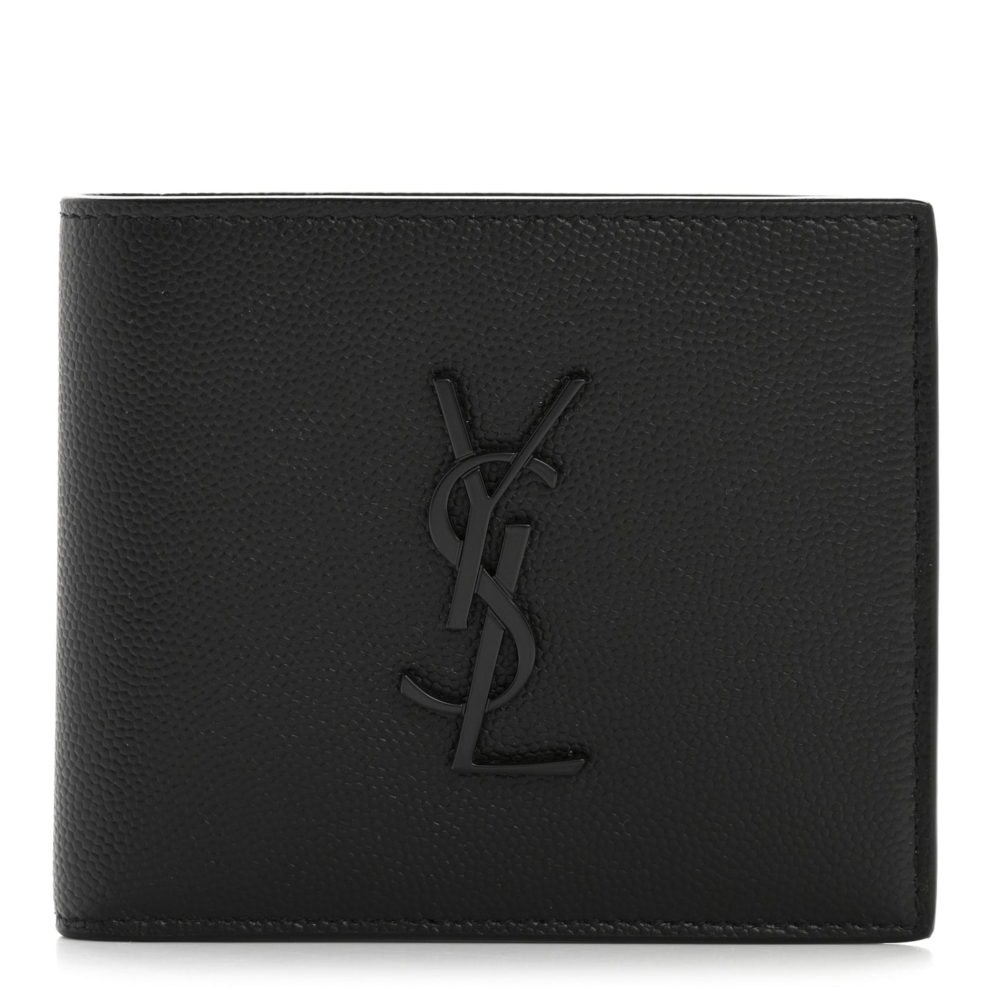 Grain De Poudre Monogram Monochrome East West Cassandre Bifold Wallet Black