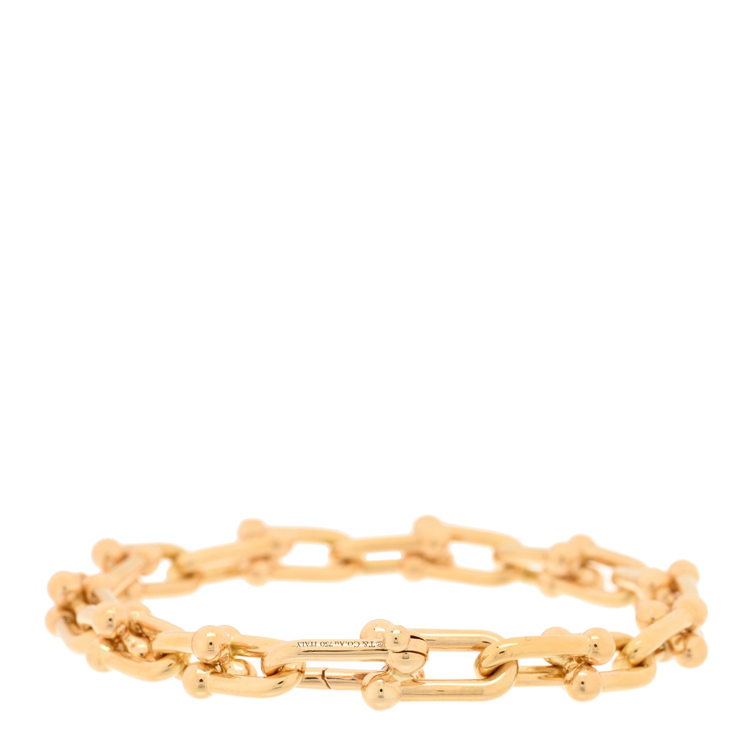 Tiffany 18K Yellow Gold Medium HardWear Link Bracelet 2 of 4