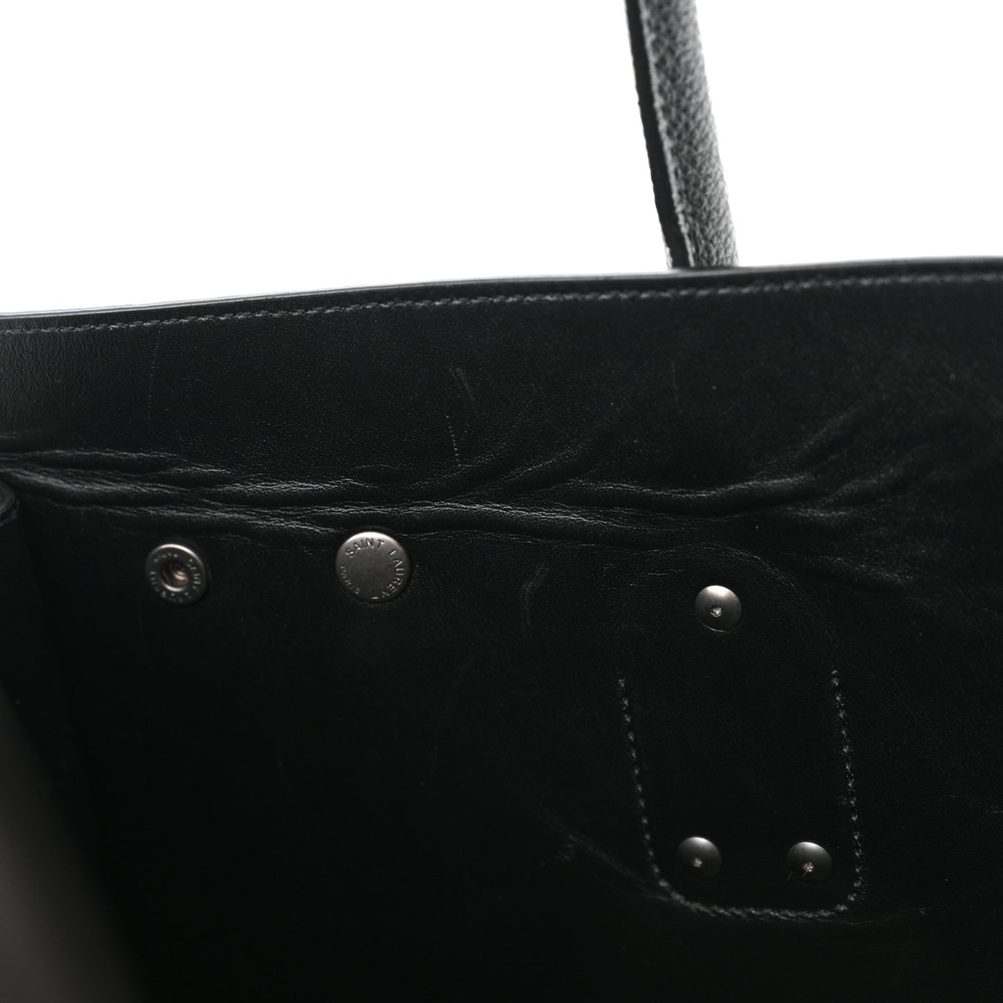 Grained Calfskin Large Sac De Jour Carryall Black