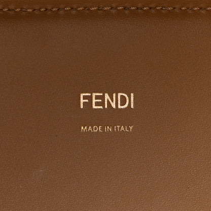 Fendi Shearling Vitello King Logo Medium Fendi Sunshine Shopper Tote White 6 of 17