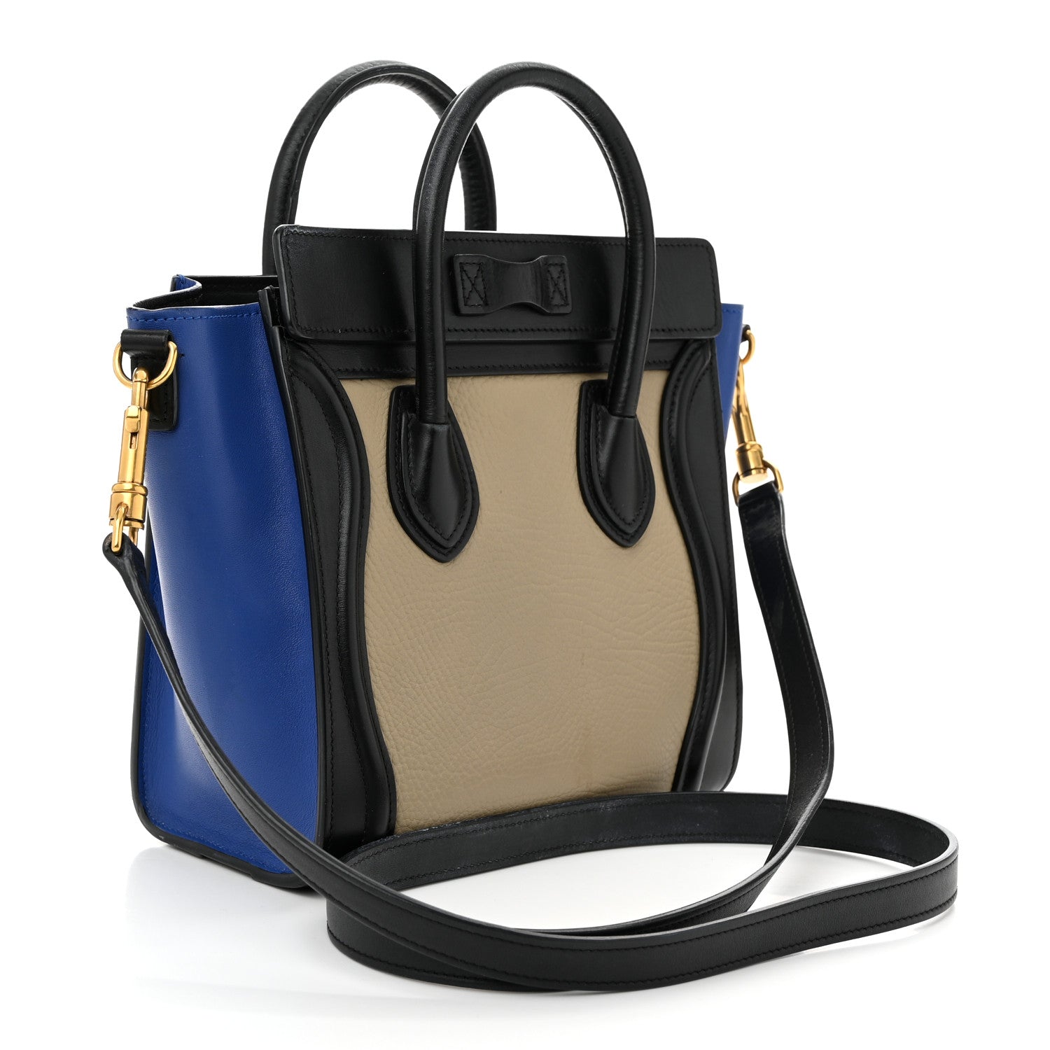 Celine Bullhide Calfskin Nano Tri-Color Luggage Light Taupe 3 of 12