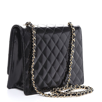 Chanel Glazed Calfskin Quilted Flap Black 2 of 9