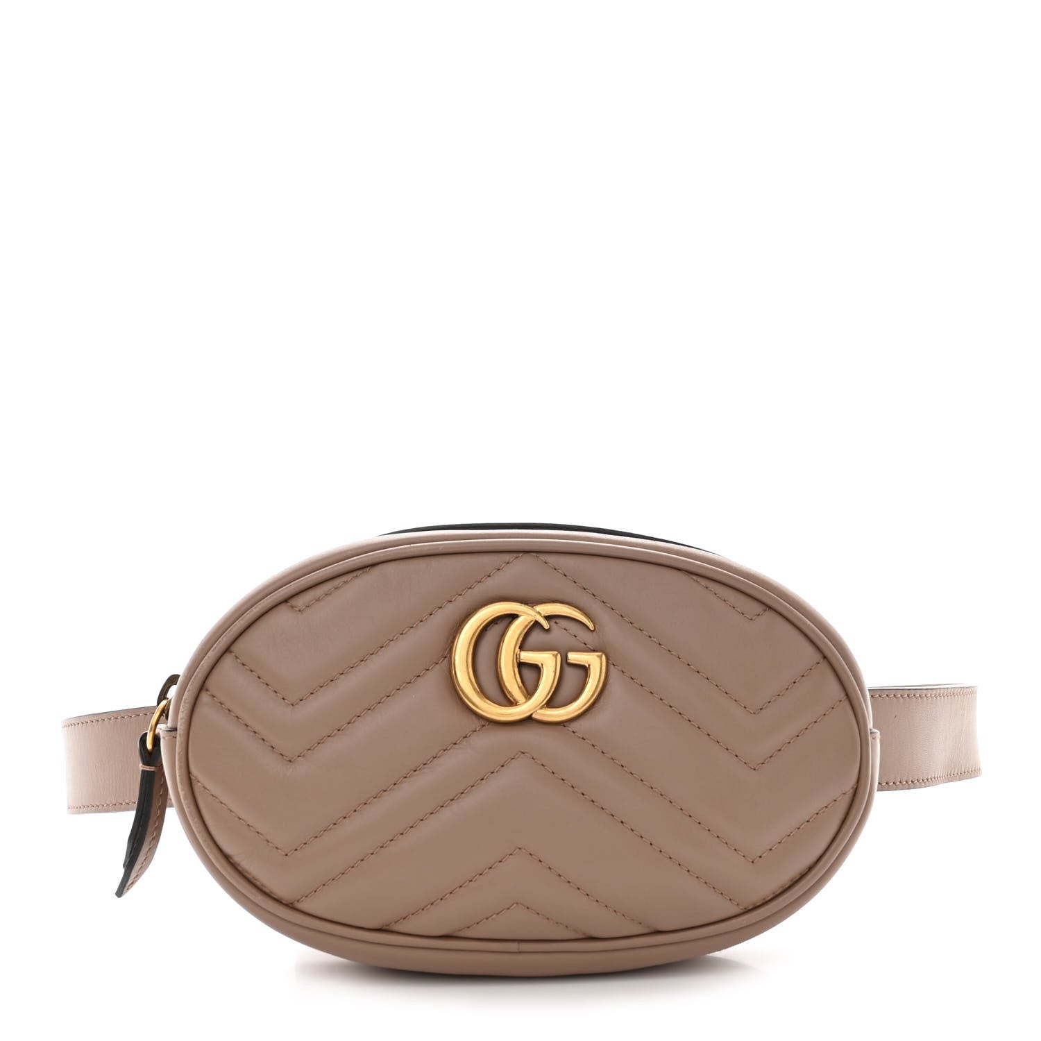 Gucci Calfskin Matelasse GG Marmont Belt Bag 95 38 Porcelain Rose 1 of 13