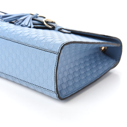 Gucci Microguccissima Medium Emily Chain Shoulder Bag Mineral Blue 12 of 17