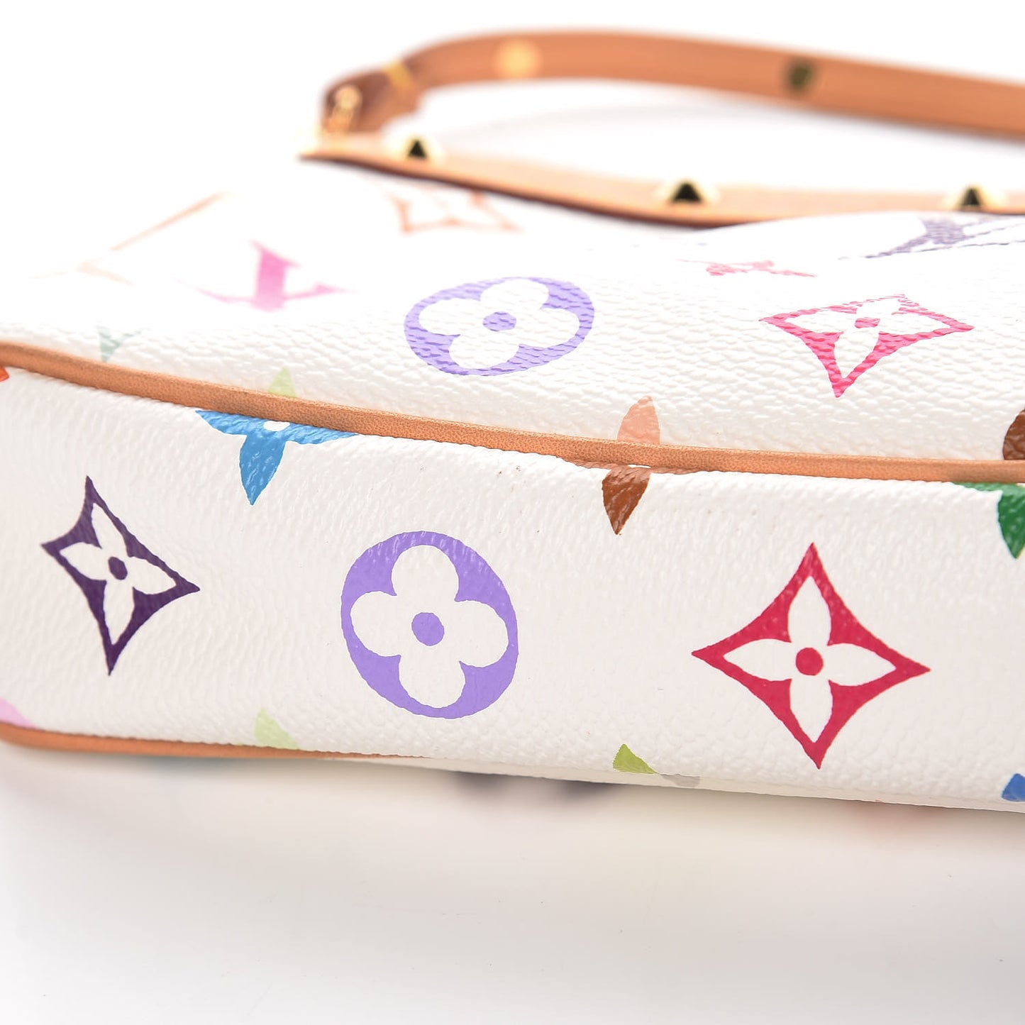 Monogram Multicolor Pochette Accessories White