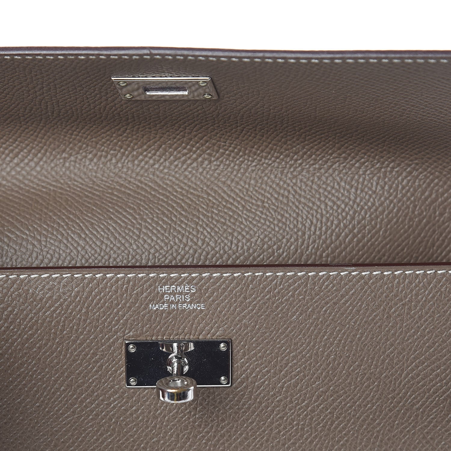 Hermes Epsom Kelly Longue Wallet Etoupe 6 of 11